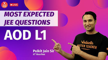 Most Expected JEE Questions Series with Pulkit Sir - AOD L1 | JEE Maths | JEE 2021 | Vedantu JEE