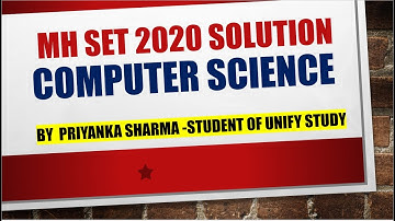 MH SET 2020 Ans Key || MH SET CS Solution Q.No 77 - 78 by Priyanka Sharma || MH SET CS DBMS Solution