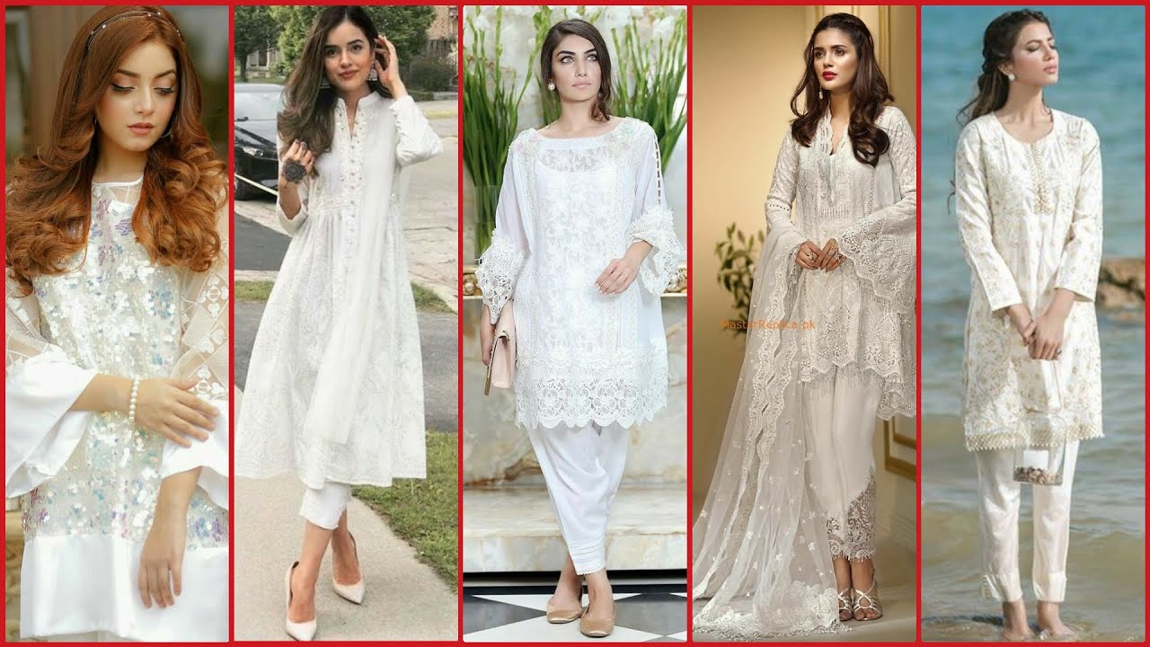 Latest #pakistani #white #dress #design #2020