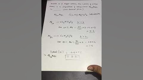 Minerology numerical