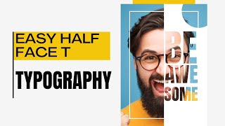 Half Face Typography in Canva - Creative Text Effect Tutorial! ✨