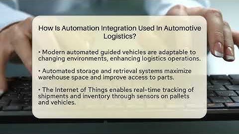 How Is Automation Integration Used In Automotive Logistics? - Talking Tech Trends