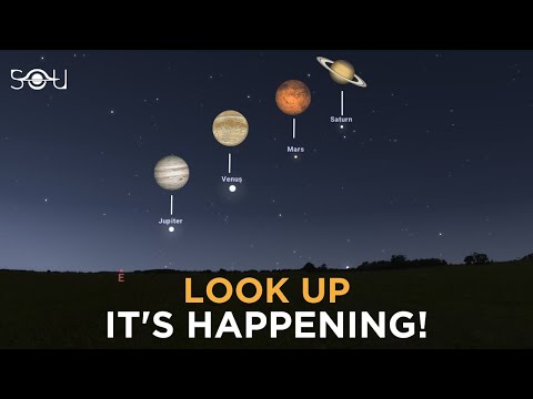 April 2022: Last Chance To See The Planetary Alignment - YouTube