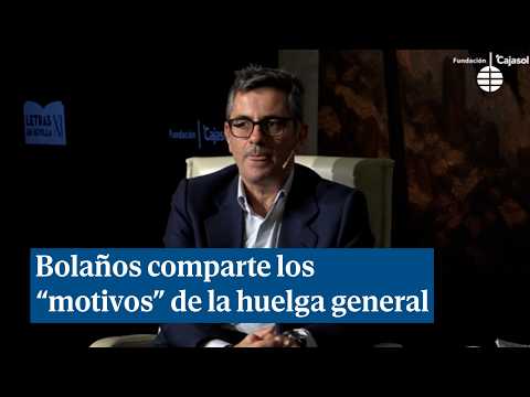 Bolaños shares the "reasons" for the strike: "I adopt Montero's words as my own"