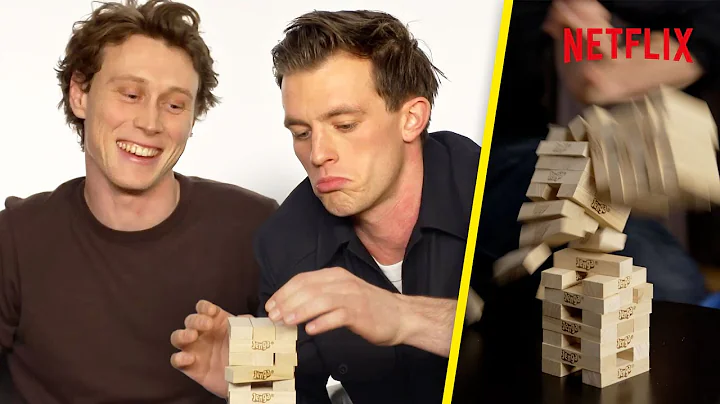 George MacKay + Jannis Niewhner Play Jenga + Answe...
