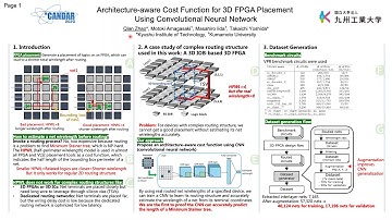 Track2:109 Architecture-aware Cost Function for 3D FPGA Placement Using Convolutional Neural Network