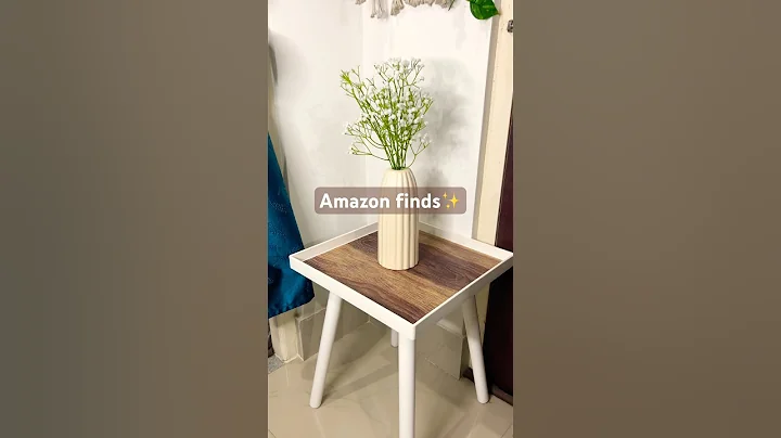 AMAZON finds✨side coffee table🤎🤩 #shortsvideo #shortsviral #shortsfeed #amazonfinds #coffeetable