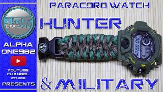 The Ultimate Survival Watch - Hunter and Military Paracord Watch 15 in 1
