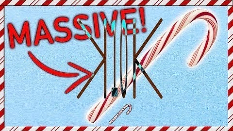 compressed into 10 seconds - How To Basic - How To Make a Giant Candy Cane
