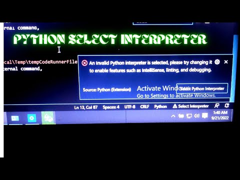 python select interpreter solve issue #videos # - YouTube