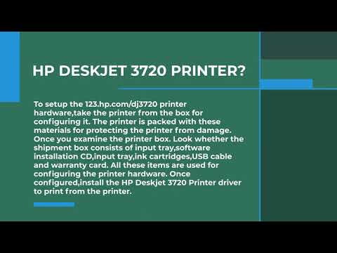 How To Setup HP Deskjet 3720 Printer? | Printer Setup | Techiebee