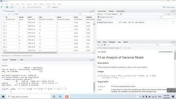 one way ANOVA and Post Hoc Tests using R and RStudio