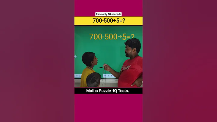 Maths Mind Puzzle -IQ Tests 🤔! #maths #challenge #school #students