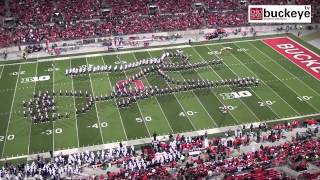 Ohio State Marching Band "Hollywood Blockbusters" Themed Halftime Show vs Penn State - 10/26/13