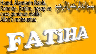 Fatiha suresi Surah Al-Fatiha  سورة الفاتحة