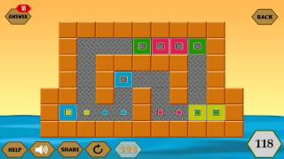 River Crossing IQ Logic 31 l Move the Boxes to the Position Coloured