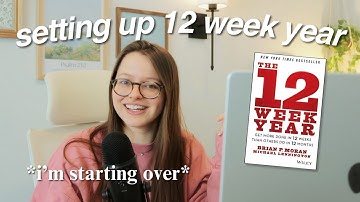 12 week year planning | plan my goals with me and reset for Q2