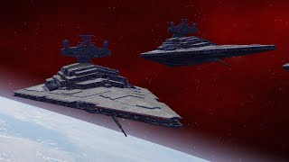 Xyston Star Destroyers vs Torpedo Sphere - Star Wars Empire at War Remake Mod NPC Battle