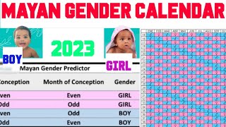 Mayan baby gender predictor calendar 2023-2024/boy or girl in Mayan calendar . - YouTube Mayan baby gender predictor calendar 2023-2024/boy or girl in Mayan calendar . - YouTube