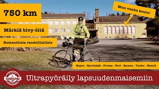 Ultrapyöräilyreissu lapsuudenmaisemiin - 750 km