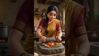 Rainy Morning Fish Biryani | Fresh River Fish Recipe in Village | Ghibli Style Cooking Story 🐟🌧️ #ai