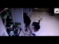 Man carry  a big hammer to Bank and creates chaos