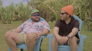 Adam Pally & Jon Gabrus Play BFF Drinking Game on Set of 101 Places to Party Before You Die