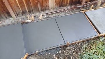 Veterans concrete,...begin cut control joints / edging