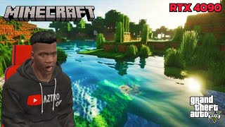 I BUILD GAMING PC IN GTA 5 AND PLAYING MINECRAFT ON ULTRA GRAPHICS RTX4090