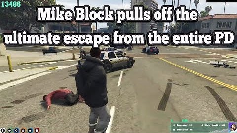 Mike Block pulls off the ultimate escape from the entire PD | No-Pixel 3.1