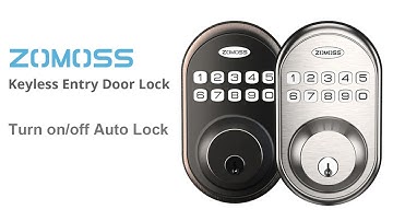 How to Program Auto Lock Feature on ZOMOSS DRZ Door Lock