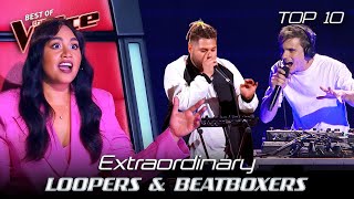 Most talented LOOPERS & BEATBOXERS in the Blind Auditions of The Voice  | Top 10