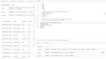 Second Highest Salary - Data Science Interview SQL Questions (Leetcode)