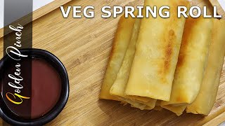 Spring Roll recipe | Homemade Eggless Spring Roll Sheet | Kids favourite veg starter | Party Snack