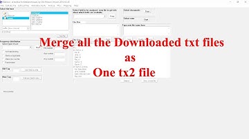 Merge all text files as One tx2 file