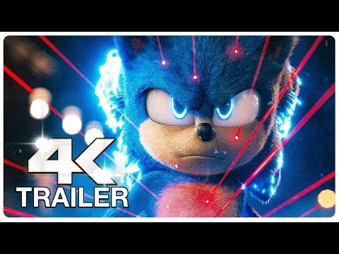 SONIC THE HEDGEHOG : 5 Minute Trailers (4K ULTRA HD) NEW 2020