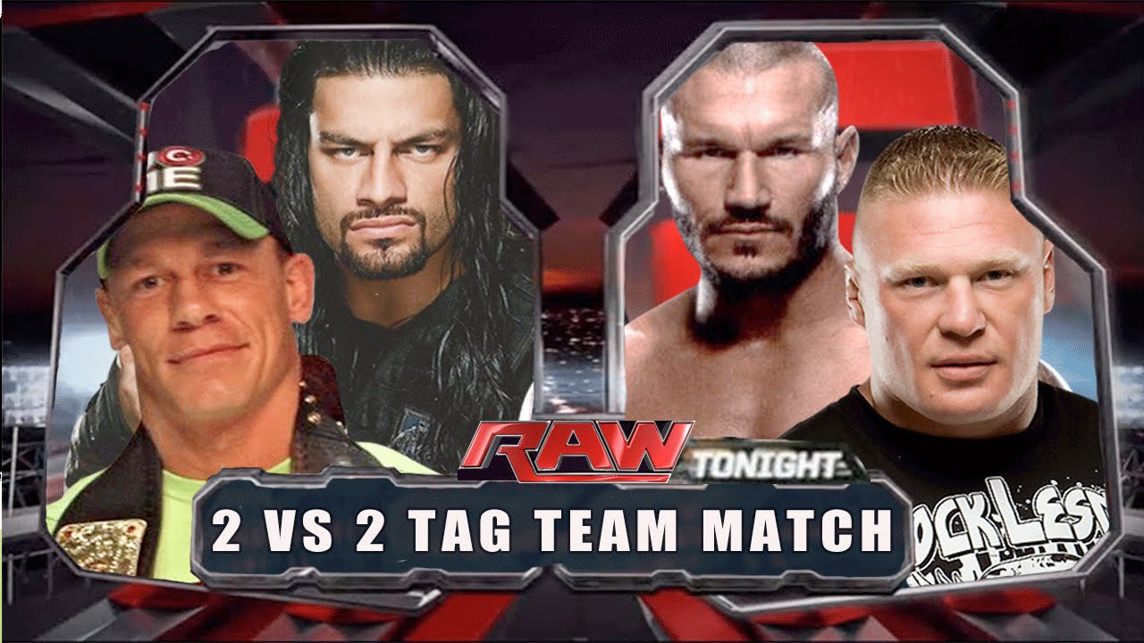 Wwe Raw 2014 John Cena Roman Reigns Vs Brock Lesnar Randy