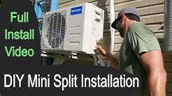 How To Install a DIY Ductless Mini Split Air Conditioner // MRCOOL