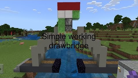 Minecraft | simple working drawbridge