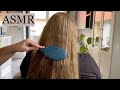 Asmr   slow hair brushing for fast sleep  hair play relaxation no talking