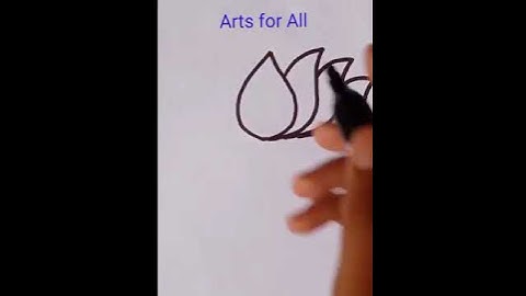 Lotus Drawing #kamal ka phool drawing