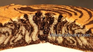 Zebra Cake Recipe - Video Culinary