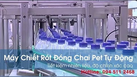 Máy chiết rót đóng chai pet tự động  3 trong 1 Việt An USAPEC