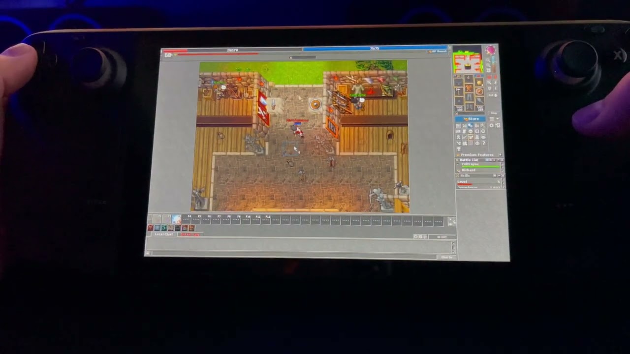 Tibia steam os gameplay steam deck - YouTube