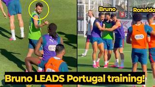 Bruno Fernandes DID THIS to Ronaldo and Rafael Leao in Portugal first training for 2026 World Cup