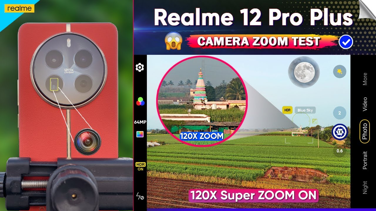 Realme 12 Pro Plus Camera Zoom Test // 120X Camera Moon Zoom Test // Realme 12 Pro Plus Camera Test