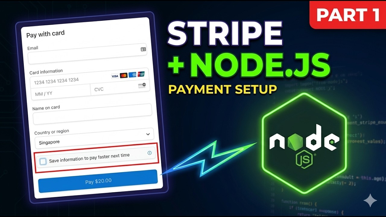 How to Integrate Stripe Payment Gateway in Node.js | Payment Intent API ...