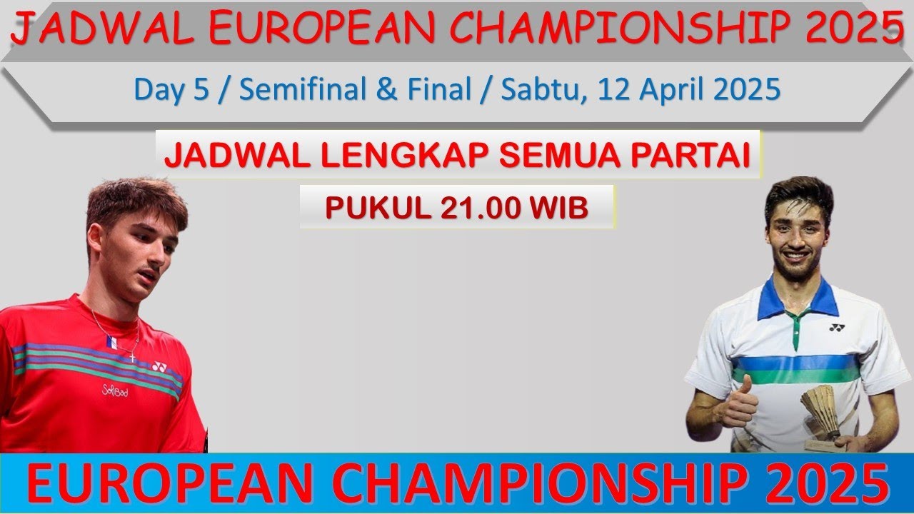Jadwal European Championship 2025 Hari Ini │ Day 4 / R 8 │ - YouTube