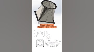 Quadrado para Redondo - como traçar #traçagemvisceralpro #traçagem #caldeiraria