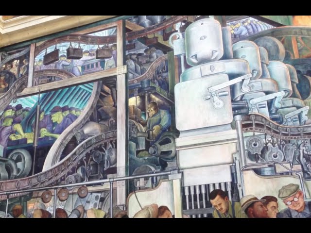 Detroit Institute Of Arts Diego Rivera Mural Youtube